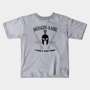 Mod.37 Molon Labe Greek Spartan Kids T-Shirt